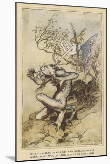 Shakespeare, the Tempest-Arthur Rackham-Mounted Art Print