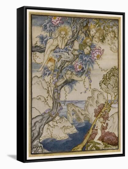 Shakespeare, the Tempest-Arthur Rackham-Framed Stretched Canvas