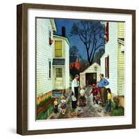 "Shaking Hands after the Fight", May 5, 1951-John Falter-Framed Giclee Print