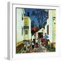 "Shaking Hands after the Fight", May 5, 1951-John Falter-Framed Giclee Print