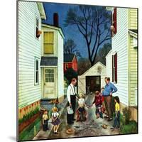 "Shaking Hands after the Fight", May 5, 1951-John Falter-Mounted Giclee Print