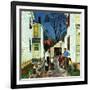 "Shaking Hands after the Fight", May 5, 1951-John Falter-Framed Giclee Print