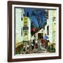 "Shaking Hands after the Fight", May 5, 1951-John Falter-Framed Giclee Print