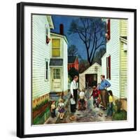 "Shaking Hands after the Fight", May 5, 1951-John Falter-Framed Giclee Print