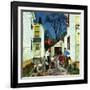 "Shaking Hands after the Fight", May 5, 1951-John Falter-Framed Giclee Print