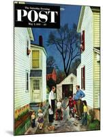 "Shaking Hands after the Fight" Saturday Evening Post Cover, May 5, 1951-John Falter-Mounted Giclee Print