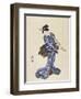 Shakuhachi-Toyokuni-Framed Premium Giclee Print