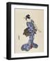 Shakuhachi-Toyokuni-Framed Giclee Print