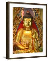 Shakyamuni Buddha Statue in Main Hall, Po Lin Monastery, Tung Chung, Hong Kong, China, Asia-null-Framed Photographic Print