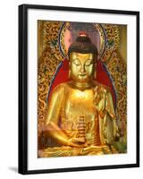 Shakyamuni Buddha Statue in Main Hall, Po Lin Monastery, Tung Chung, Hong Kong, China, Asia-null-Framed Photographic Print