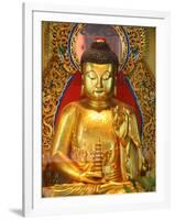 Shakyamuni Buddha Statue in Main Hall, Po Lin Monastery, Tung Chung, Hong Kong, China, Asia-null-Framed Photographic Print