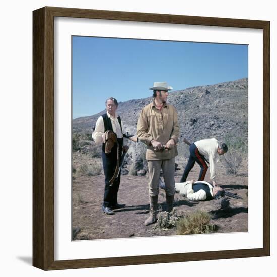 Shalako by EdwardDmytryk with Sean Connery, 1968 (photo)-null-Framed Photo