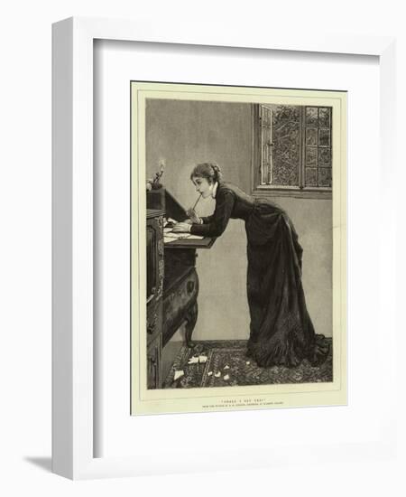 Shall I Say Yes?-Edward Killingworth Johnson-Framed Giclee Print