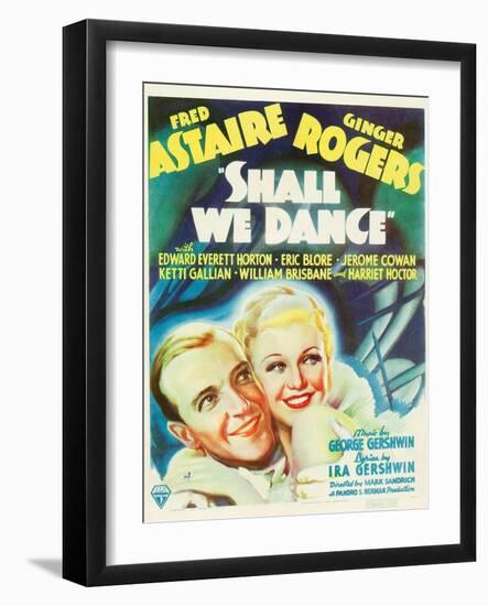 Shall We Dance?, Fred Astaire, Ginger Rogers, 1937-null-Framed Art Print