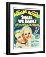 Shall We Dance?, Fred Astaire, Ginger Rogers, 1937-null-Framed Art Print