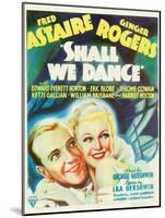 Shall We Dance?, Fred Astaire, Ginger Rogers, 1937-null-Mounted Art Print