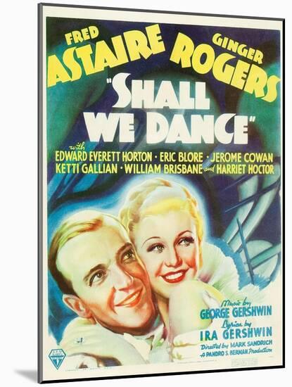 Shall We Dance?, Fred Astaire, Ginger Rogers, 1937-null-Mounted Art Print