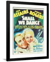 Shall We Dance?, Fred Astaire, Ginger Rogers, 1937-null-Framed Art Print