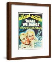 Shall We Dance?, Fred Astaire, Ginger Rogers, 1937-null-Framed Art Print