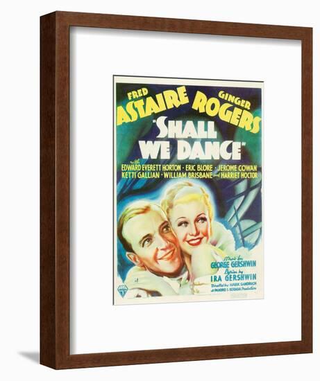 Shall We Dance?, Fred Astaire, Ginger Rogers, 1937-null-Framed Art Print