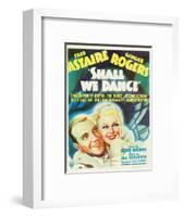 Shall We Dance?, Fred Astaire, Ginger Rogers, 1937-null-Framed Art Print