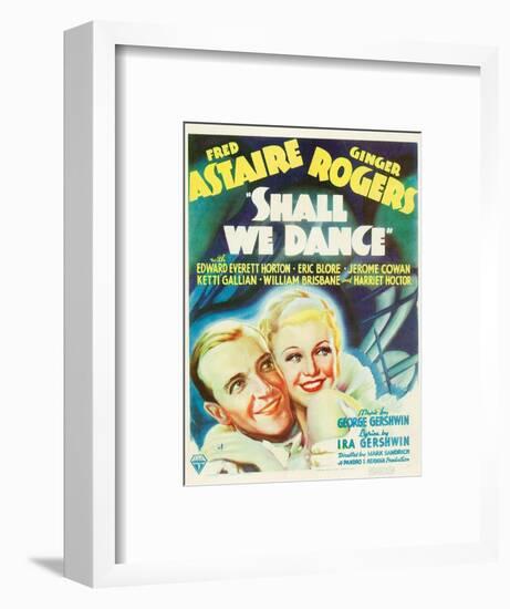 Shall We Dance?, Fred Astaire, Ginger Rogers, 1937-null-Framed Art Print