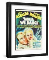 Shall We Dance?, Fred Astaire, Ginger Rogers, 1937-null-Framed Art Print