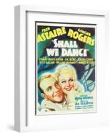 Shall We Dance?, Fred Astaire, Ginger Rogers, 1937-null-Framed Art Print