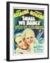 Shall We Dance?, Fred Astaire, Ginger Rogers, 1937-null-Framed Art Print