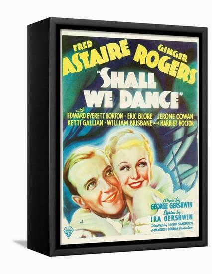 Shall We Dance?, Fred Astaire, Ginger Rogers, 1937-null-Framed Stretched Canvas