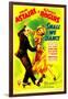 Shall We Dance?, Fred Astaire, Ginger Rogers on Midget Window Card, 1937-null-Framed Photo