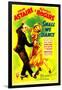 Shall We Dance?, Fred Astaire, Ginger Rogers on Midget Window Card, 1937-null-Framed Photo