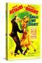 Shall We Dance?, Fred Astaire, Ginger Rogers on Midget Window Card, 1937-null-Stretched Canvas