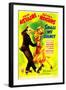 SHALL WE DANCE?, from left: Fred Astaire, Ginger Rogers on midget window card, 1937-null-Framed Art Print