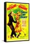 SHALL WE DANCE?, from left: Fred Astaire, Ginger Rogers on midget window card, 1937-null-Framed Stretched Canvas