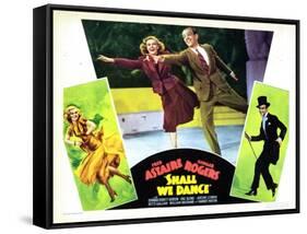 Shall We Dance, L-R, Ginger Rogers, Fred Astaire, 1937-null-Framed Stretched Canvas