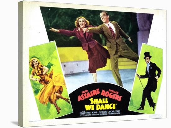 Shall We Dance, L-R, Ginger Rogers, Fred Astaire, 1937-null-Stretched Canvas