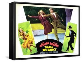 Shall We Dance, L-R, Ginger Rogers, Fred Astaire, 1937-null-Framed Stretched Canvas