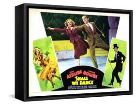 Shall We Dance, L-R, Ginger Rogers, Fred Astaire, 1937-null-Framed Stretched Canvas