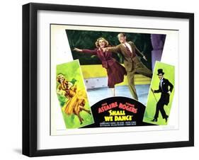 Shall We Dance, L-R, Ginger Rogers, Fred Astaire, 1937-null-Framed Art Print