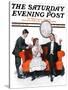 "Shall We Dance?" Saturday Evening Post Cover, January 13,1917-Norman Rockwell-Stretched Canvas