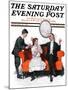 "Shall We Dance?" Saturday Evening Post Cover, January 13,1917-Norman Rockwell-Mounted Giclee Print