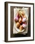 Shallots and Garlic on Plate-Foodcollection-Framed Photographic Print