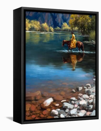 Shallow Crossing-Jack Sorenson-Framed Stretched Canvas