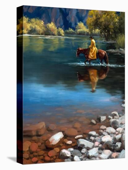 Shallow Crossing-Jack Sorenson-Stretched Canvas