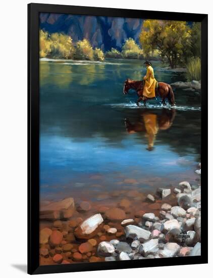 Shallow Crossing-Jack Sorenson-Framed Premium Giclee Print