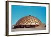 Shallow Geodesic Dome Structure-null-Framed Art Print