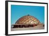 Shallow Geodesic Dome Structure-null-Framed Art Print