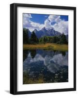 Shallow Pond Near Teton Range-James Randklev-Framed Photographic Print