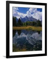 Shallow Pond Near Teton Range-James Randklev-Framed Photographic Print